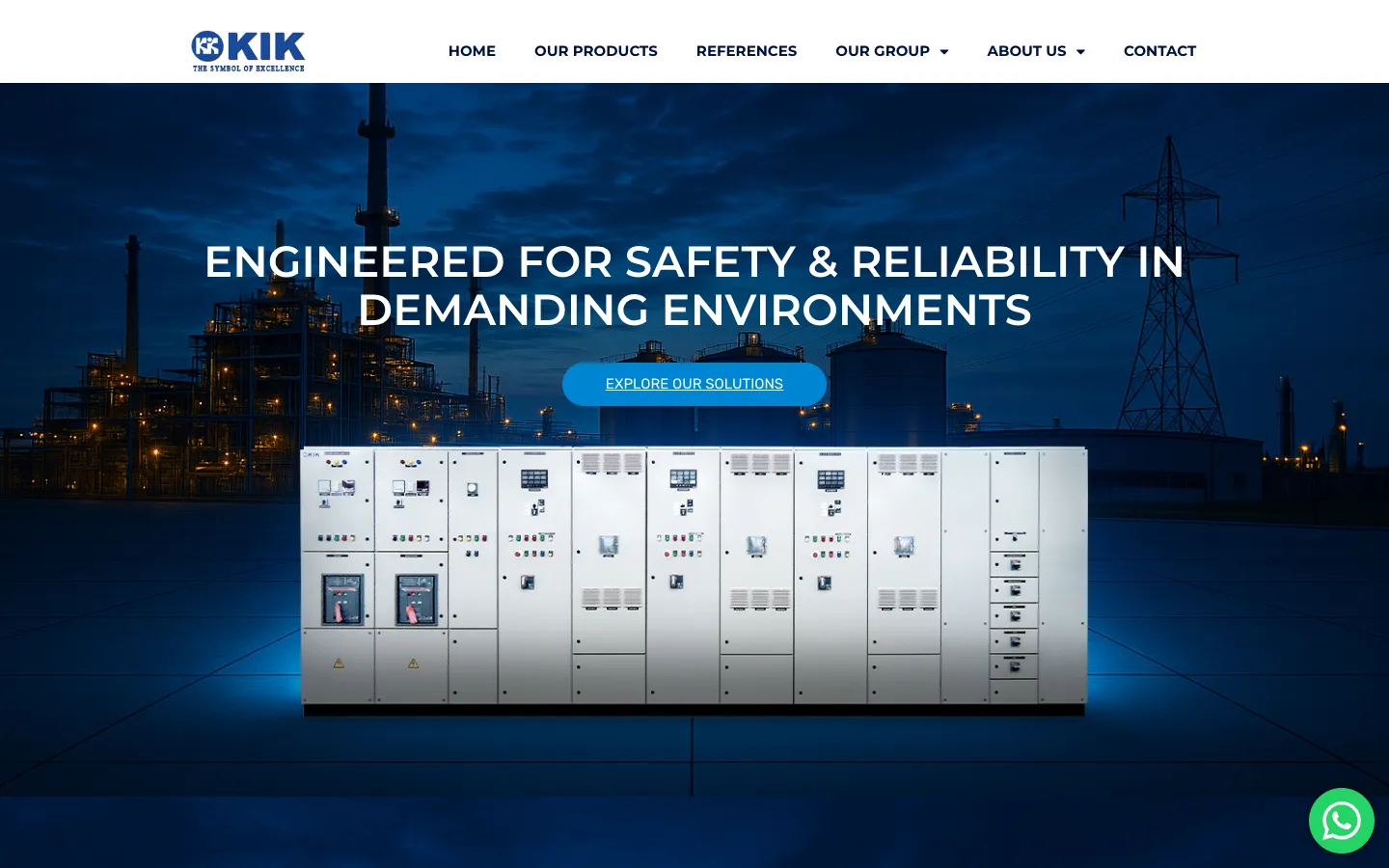 KIK Lanka: Industrial switchgear corporate website