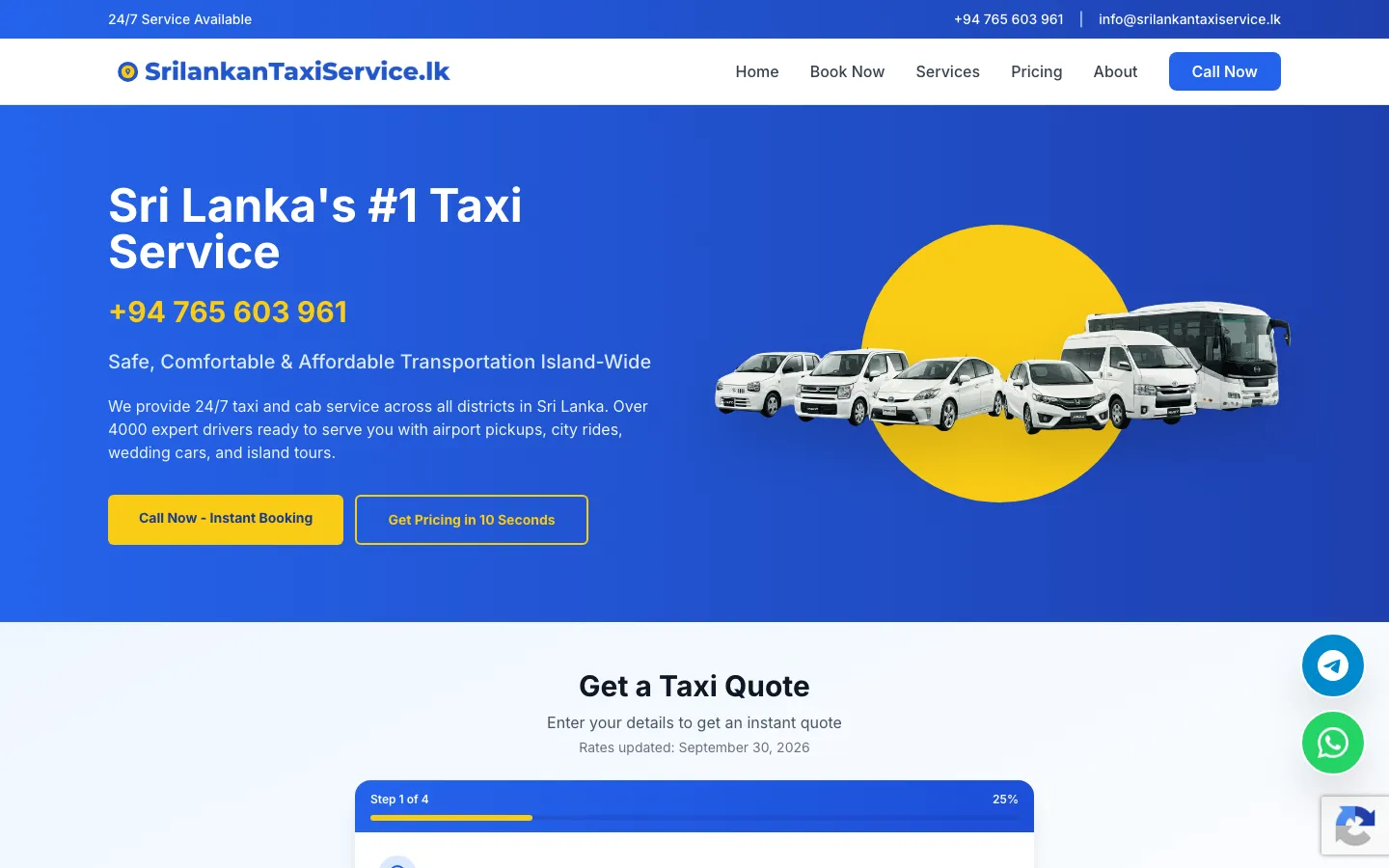 Srilankan Taxi Service: Autonomous SEO content agent