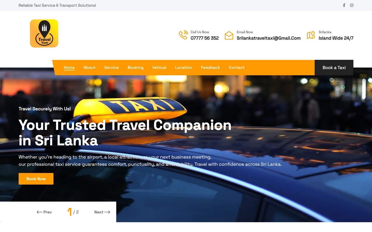 Sri Lanka Travel Taxi: Taxi booking website